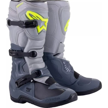 Alpinestars Tech 3 Cross/Enduro csizma (szürke-kék)