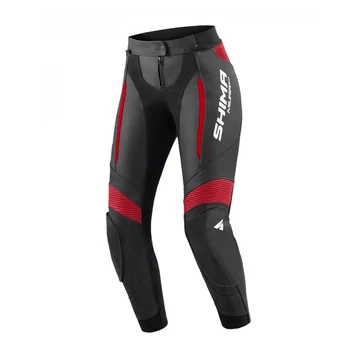 Shima Miura 2.0 Női bőr motoros nadrág (piros-fekete)