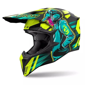 Airoh Wraap Reloaded Enduro/Cross sisak (cyber yellow)