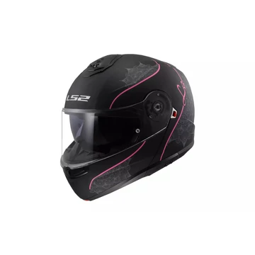 Ls2 Strobe beépített napszemüveggel (pink-fekete)