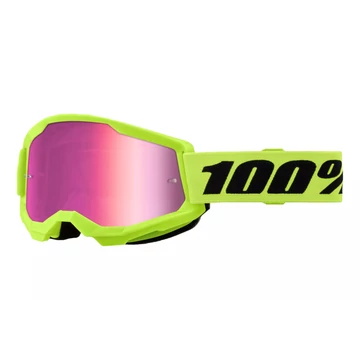 100% Enduro/cross szemüveg színezett lencsével (neon)